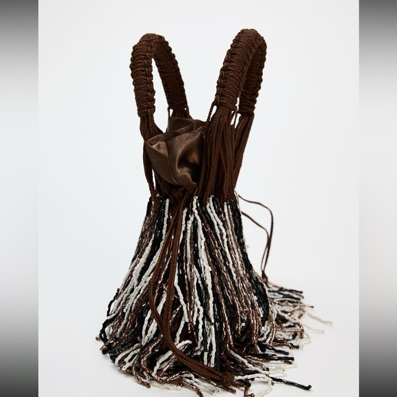 Zara mini bucket beaded bag - Picture 8 of 12